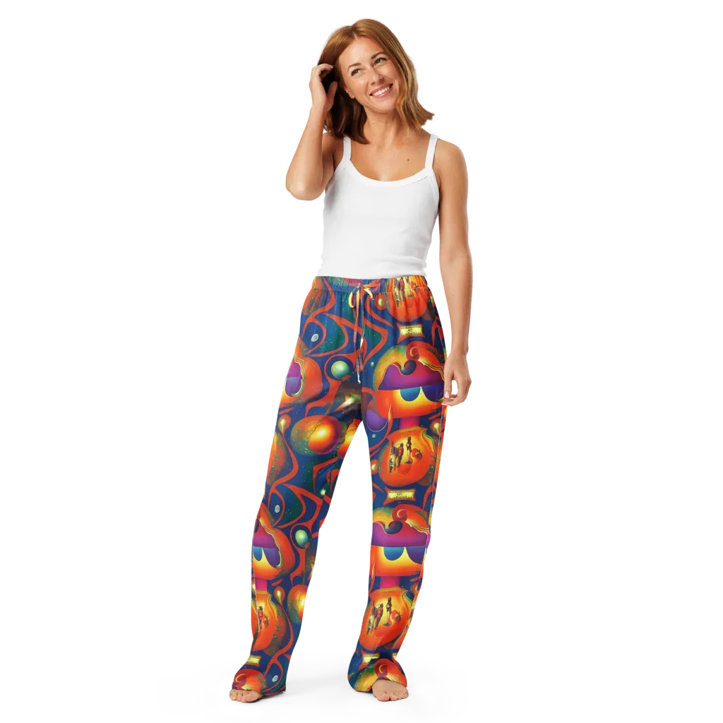 Dreams of Dimension on Women's Pajama Pants — Front