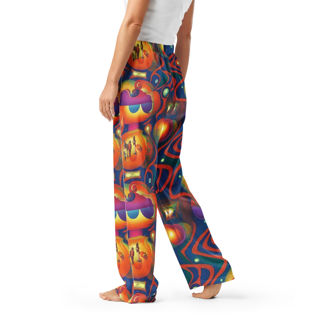 Dreams of Dimension on Women's Pajama Pants — Left