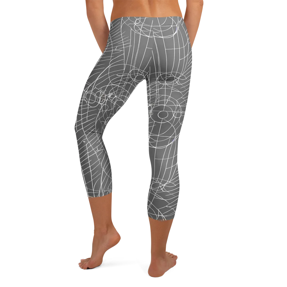 Cosmic Fabric on Capri Leggings — Back
