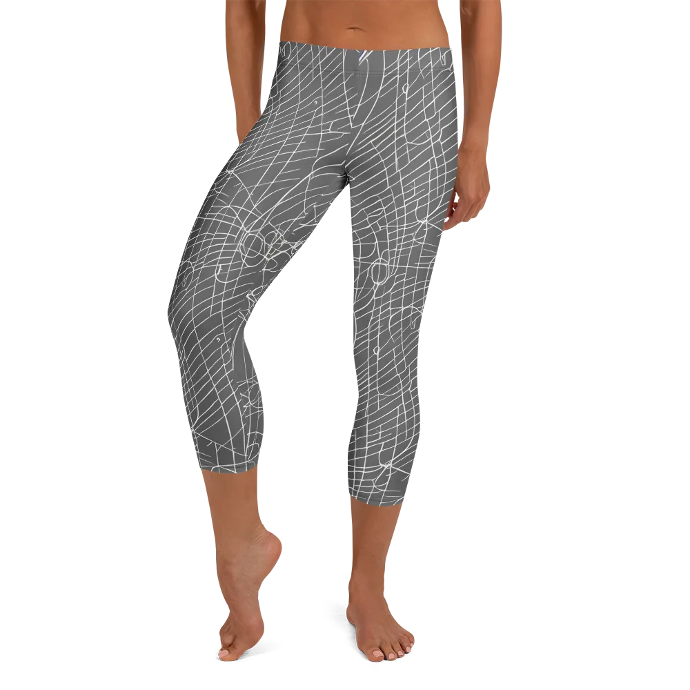 Cosmic Fabric on Capri Leggings — Front