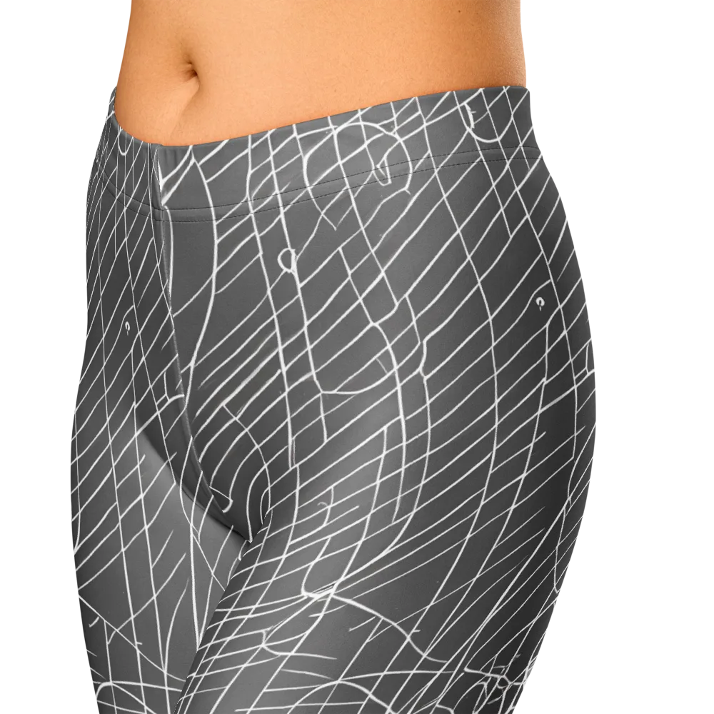 Cosmic Fabric on Capri Leggings — Zoomed-in