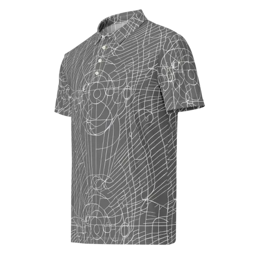 Cosmic Fabric on a Men's Slim Fit Polo Shirt