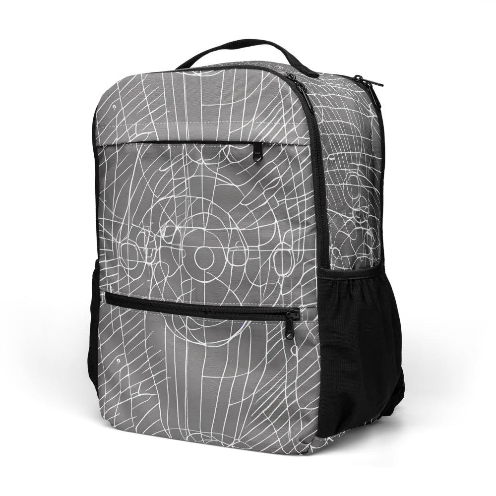 Cosmic Fabric on Utility Backpack — Left Front