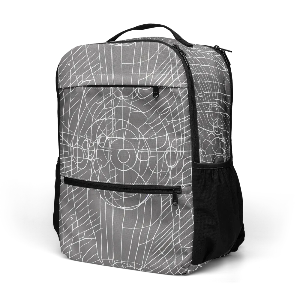 Cosmic Fabric on Utility Backpack — Left Front