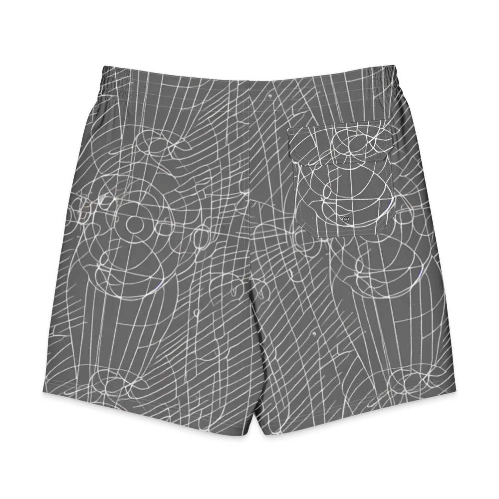 Cosmic Fabric on Men's Board Shorts — Back