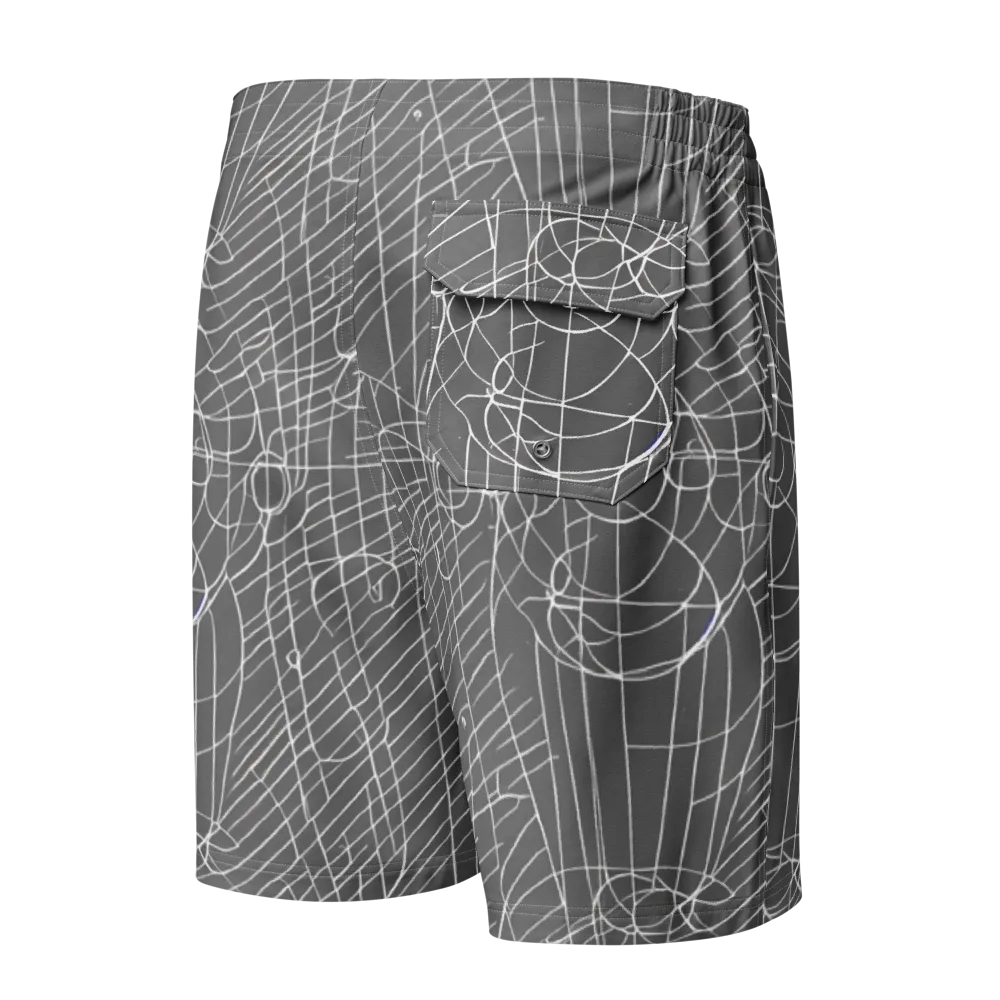 Cosmic Fabric on Men's Board Shorts — Back
