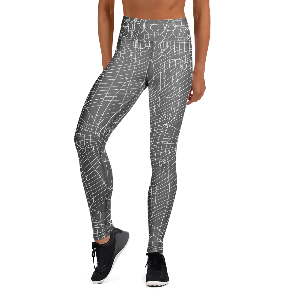 Cosmic Fabric on Yoga Leggings — Front