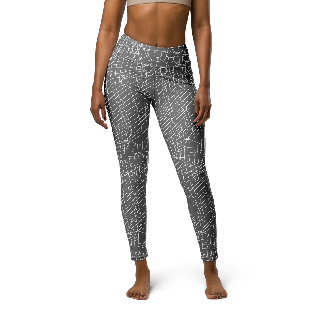 Cosmic Fabric on Yoga Leggings — Front