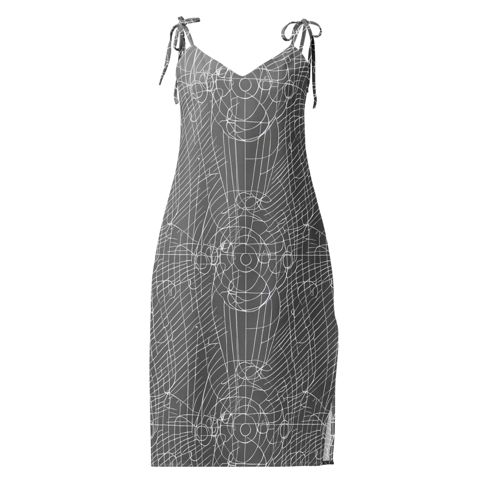Cosmic Fabric on Slip Dress — Front