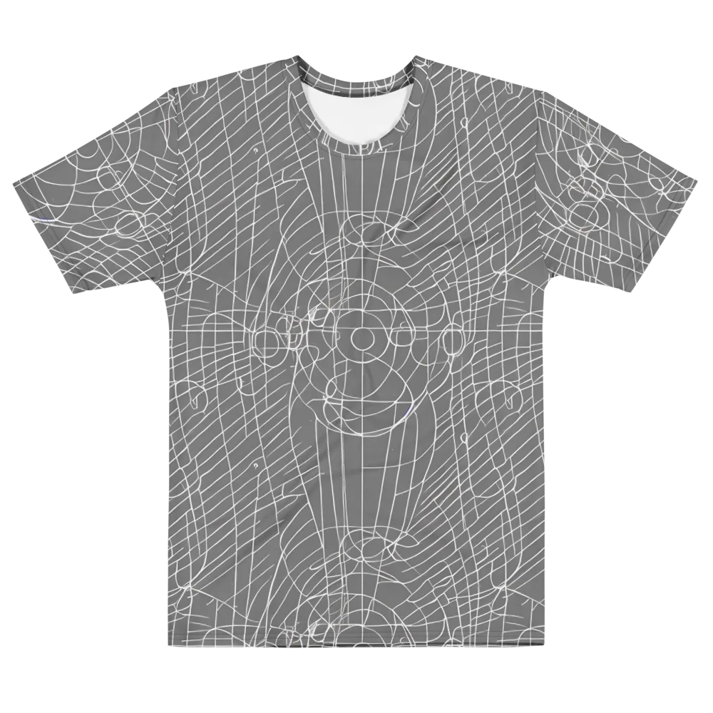 Cosmic Fabric on Men's Cotton Crew Neck T-Shirt — Front