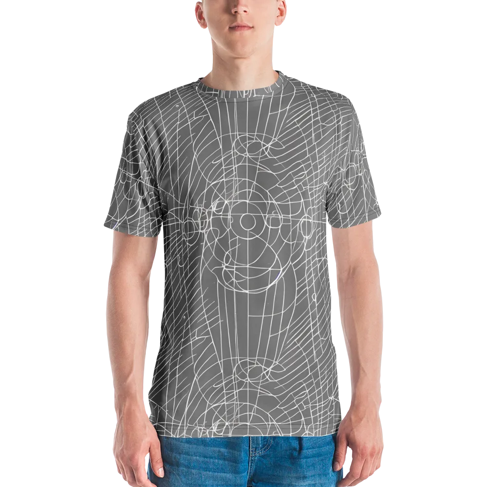 Cosmic Fabric on Men's Crew Neck T-Shirt — Front