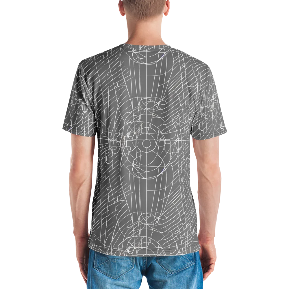 Cosmic Fabric on Men's Crew Neck T-Shirt — Back