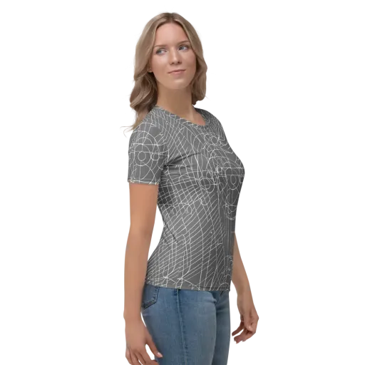 Cosmic Fabric on a Women's Crew Neck T-Shirt