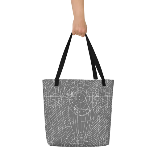 Cosmic Fabric on a Large Tote Bag W/ Pocket