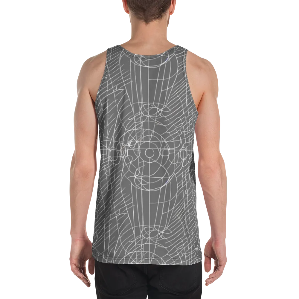 Cosmic Fabric on Men's Tank Top — Back