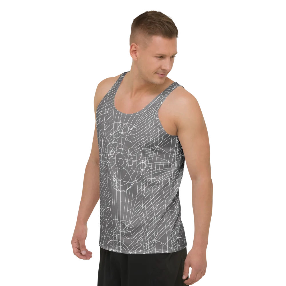 Cosmic Fabric on Men's Tank Top — Left Front