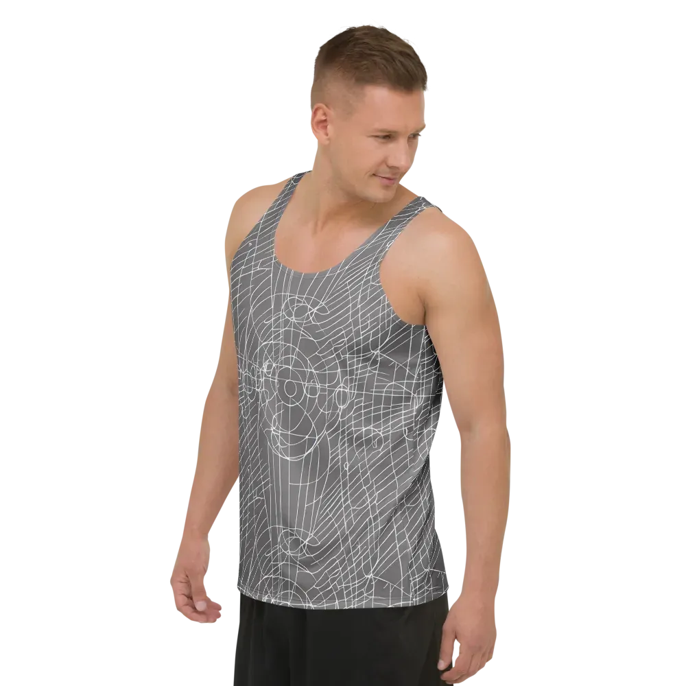 Cosmic Fabric on Men's Tank Top — Left Front