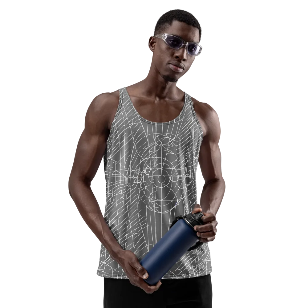 Cosmic Fabric on Men's Tank Top — Front