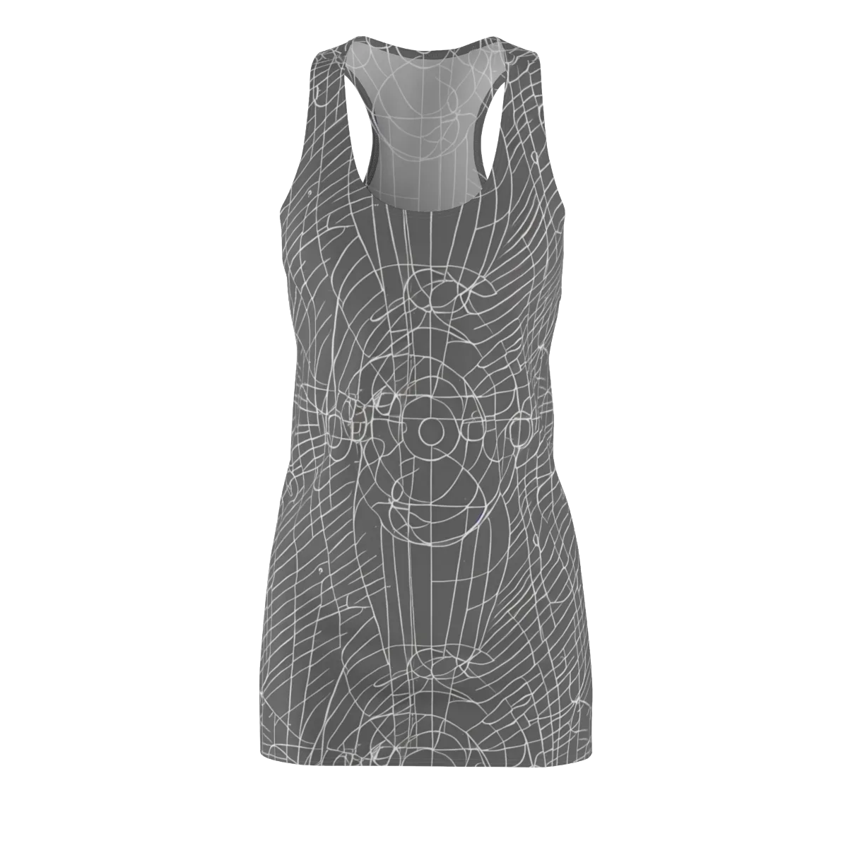 Cosmic Fabric on Racerback Dress — Front