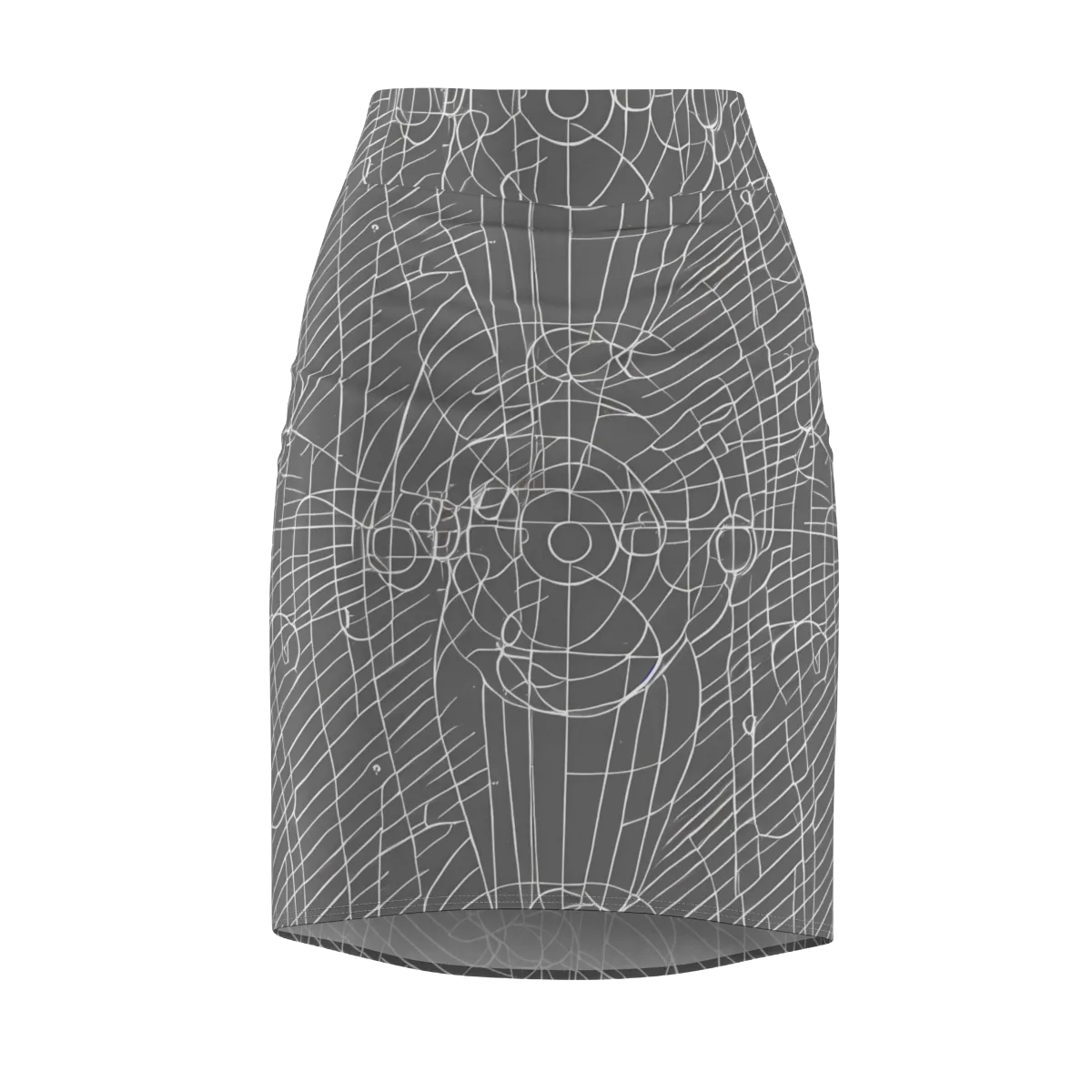 Cosmic Fabric on Pencil Skirt — Front