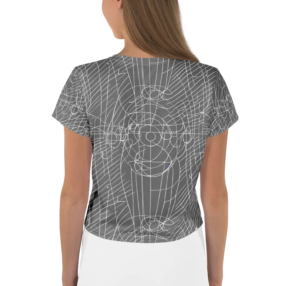 Cosmic Fabric on Crop Tee — Back
