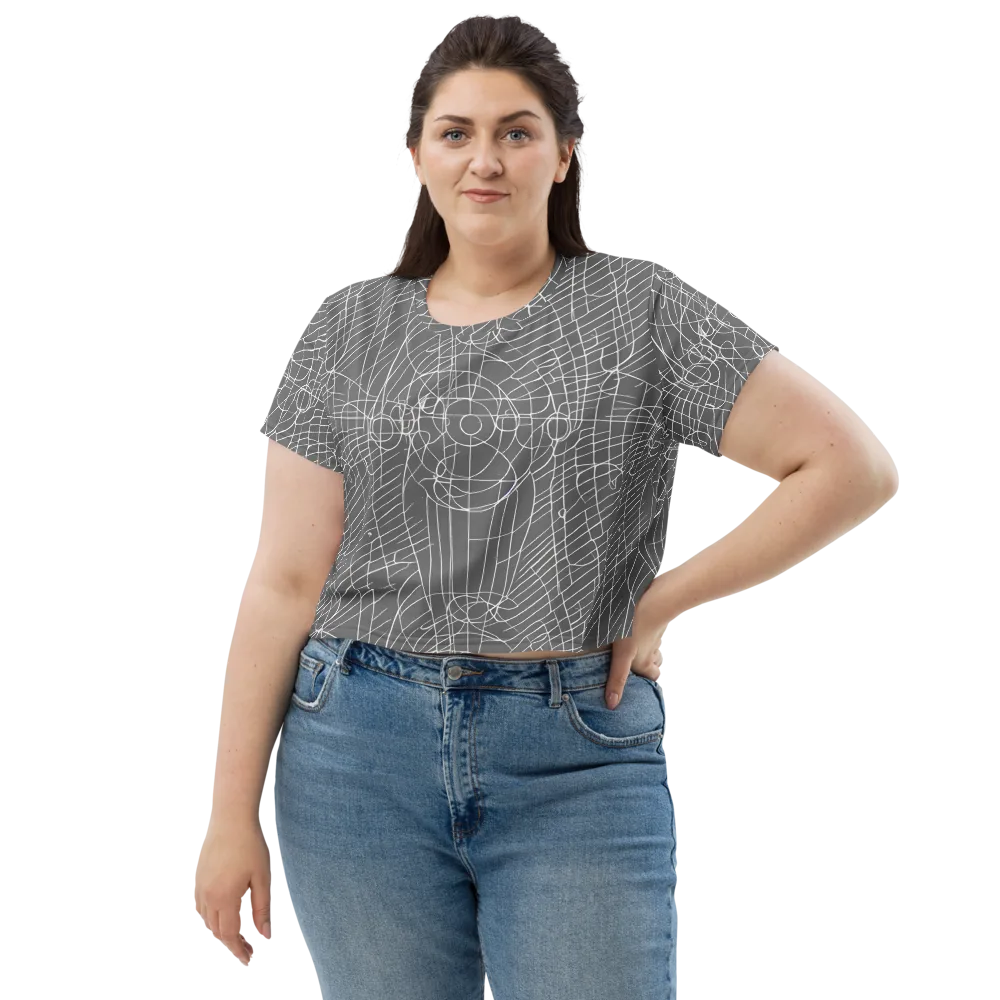 Cosmic Fabric on Crop Tee — Front