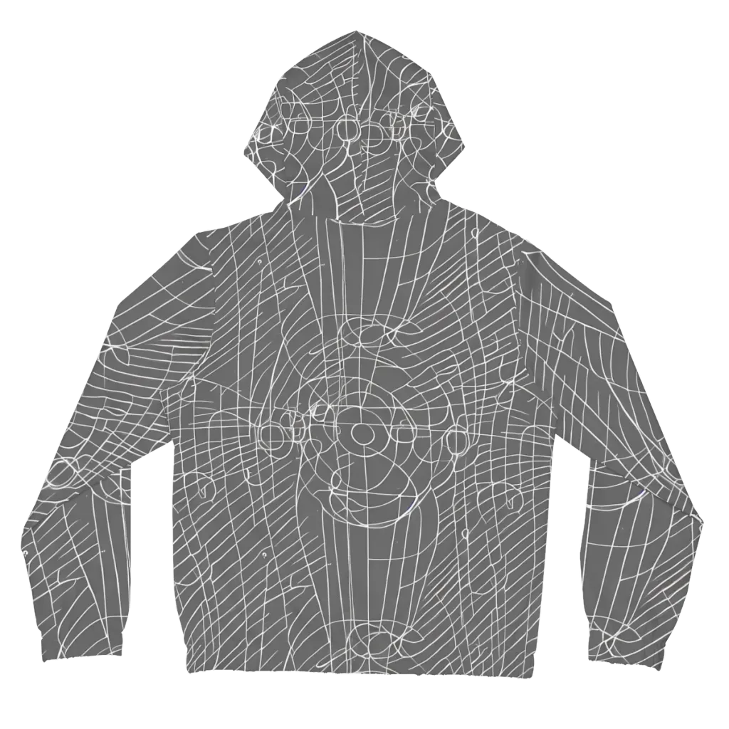 Cosmic Fabric on Women's Full-Zip Hoodie — Back