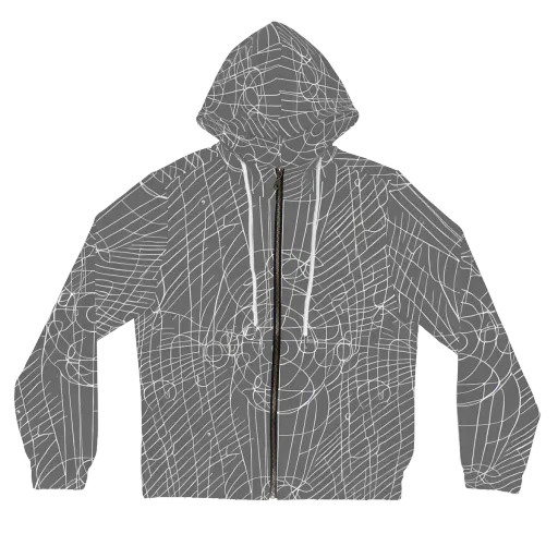 Cosmic Fabric on a Women's Full-Zip Hoodie
