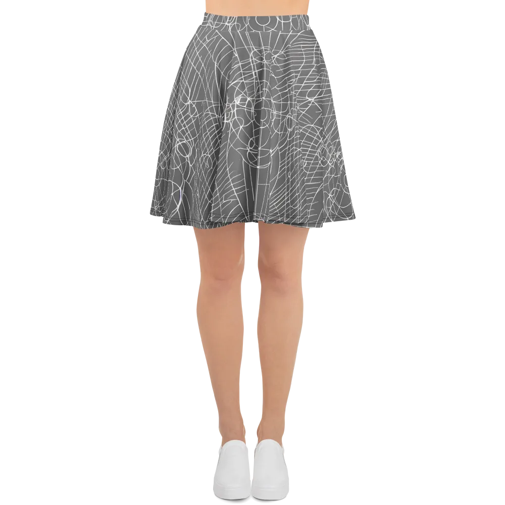 Cosmic Fabric on Skater Skirt — Front