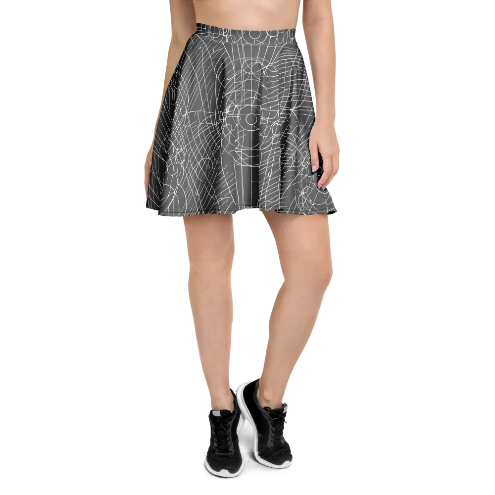 Cosmic Fabric on Skater Skirt — Front
