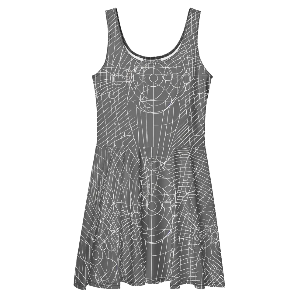 Cosmic Fabric on Skater Dress — Front