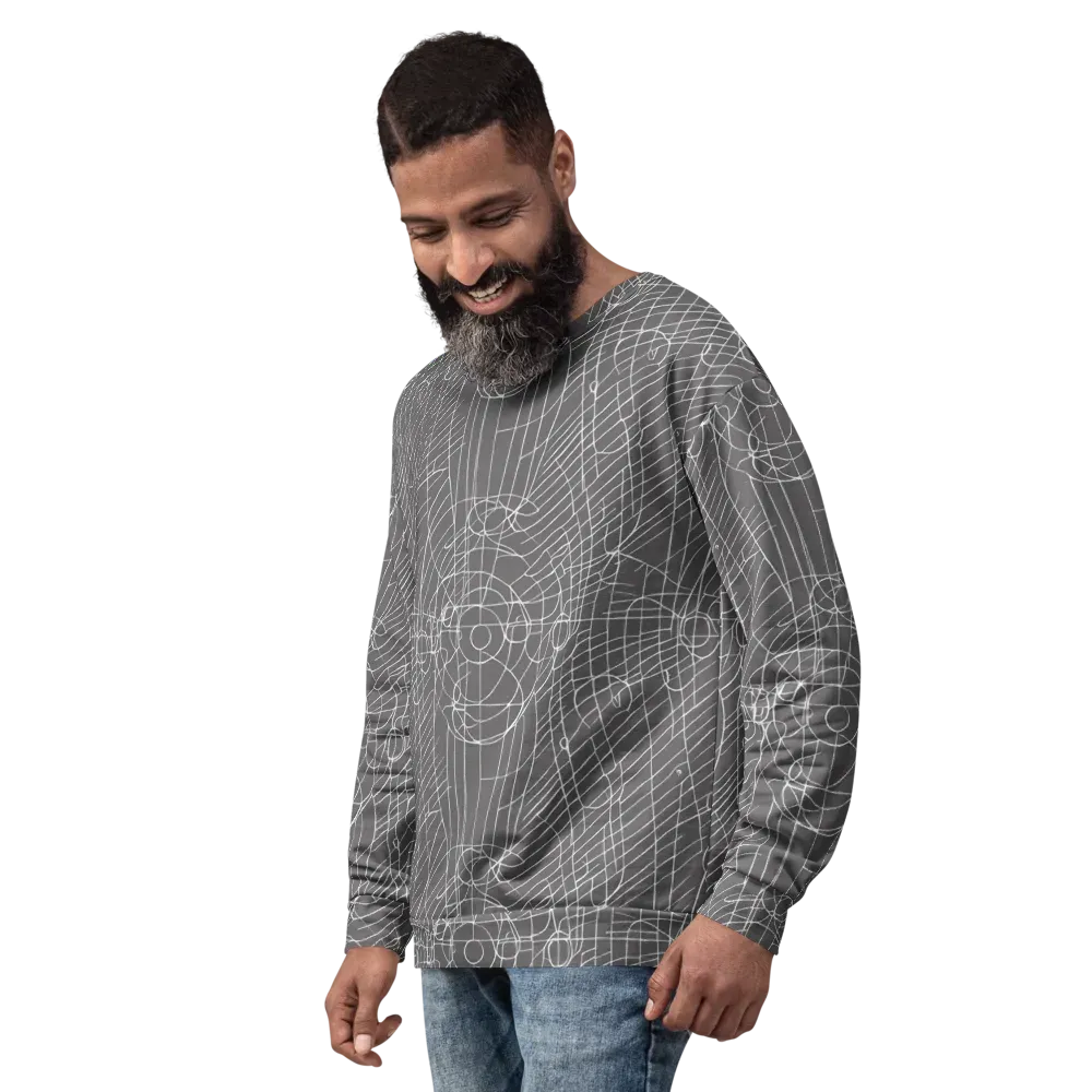 Cosmic Fabric on Sweatshirt — Left Front