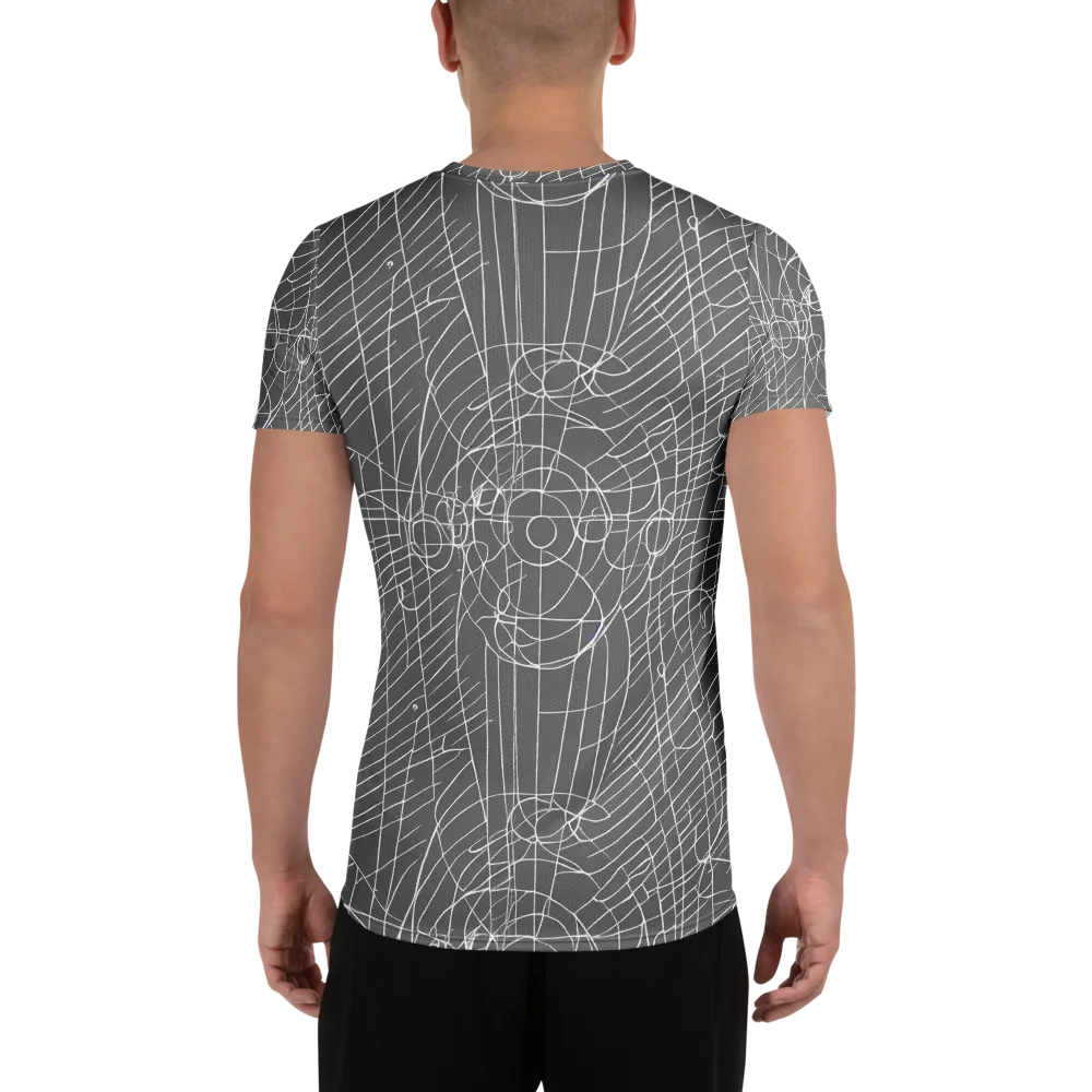 Cosmic Fabric on Men's Athletic T-Shirt — Back