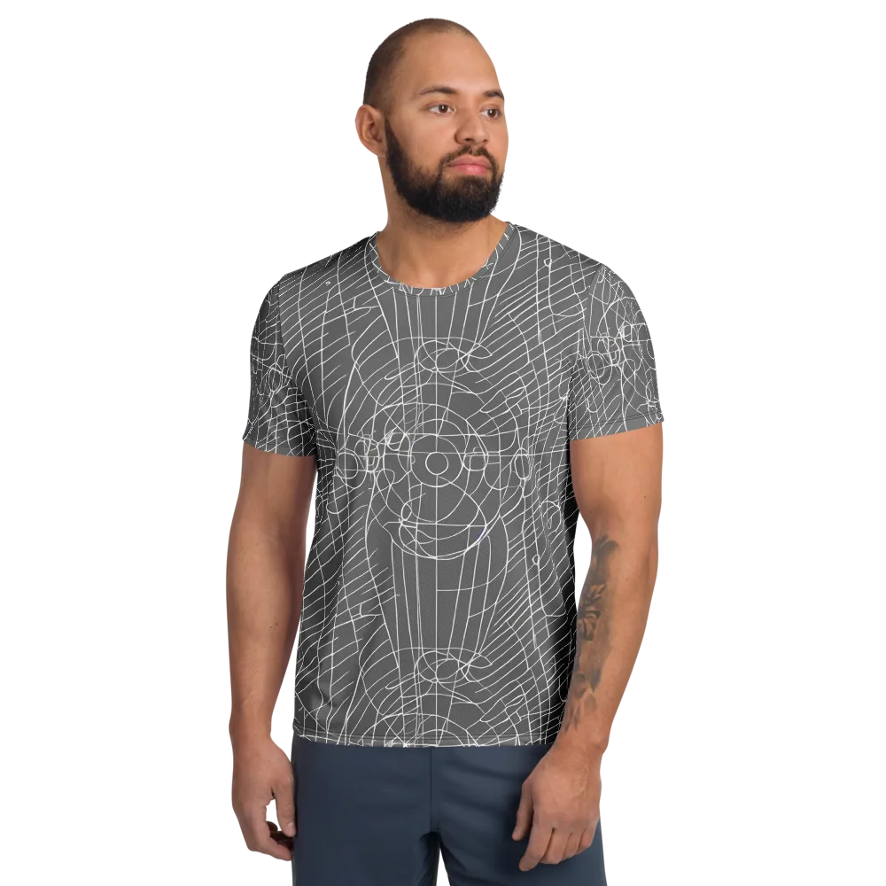 Cosmic Fabric on Men's Athletic T-Shirt — Front