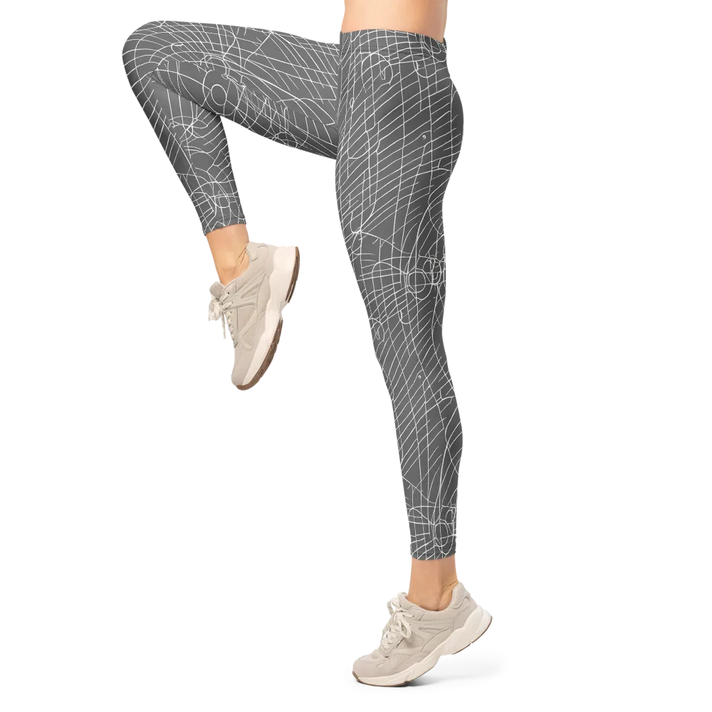 Cosmic Fabric on Leggings — Left