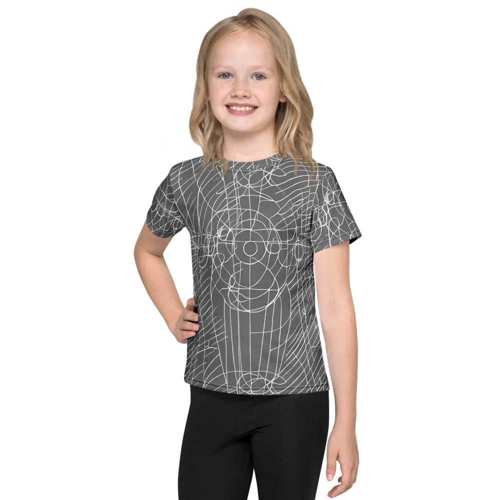 Cosmic Fabric on Kids Crew Neck T-Shirt — Front
