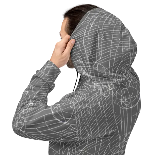 Cosmic Fabric on a Hoodie