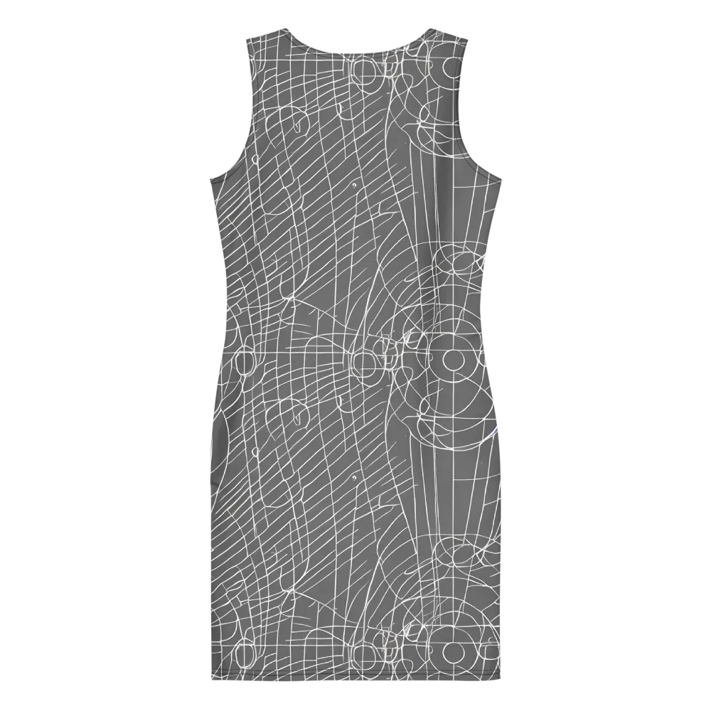 Cosmic Fabric on Bodycon Dress — Back