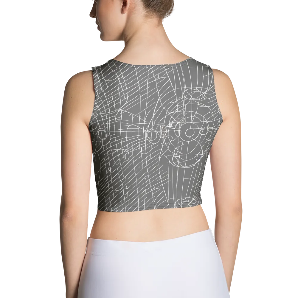 Cosmic Fabric on Crop Top — Back
