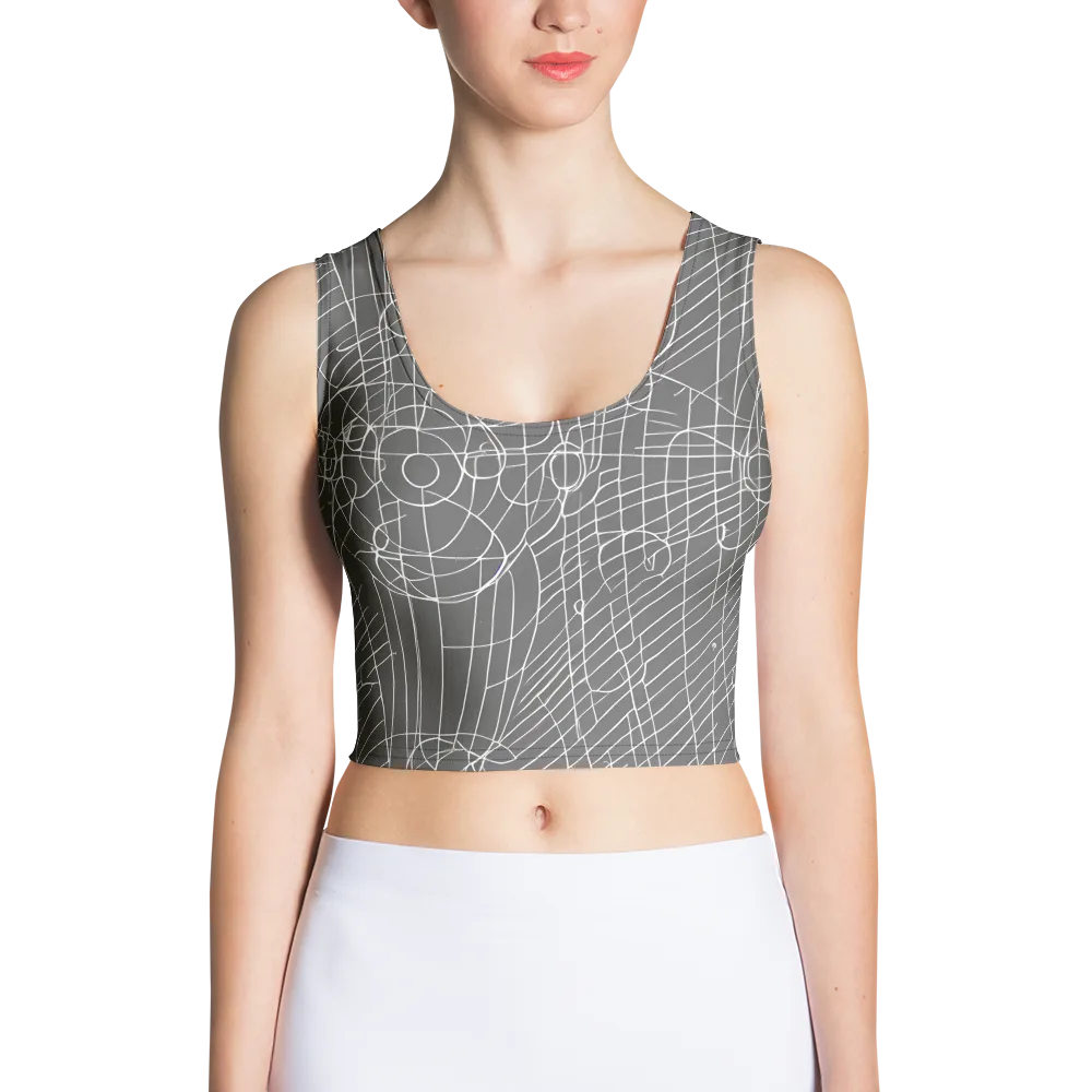 Cosmic Fabric on Crop Top — Front