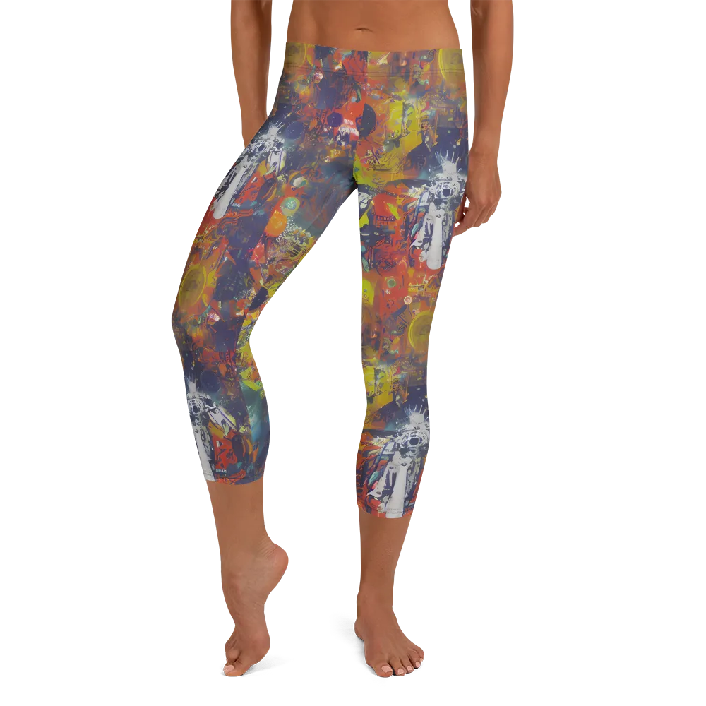 Lucid Revolution on Capri Leggings — Front