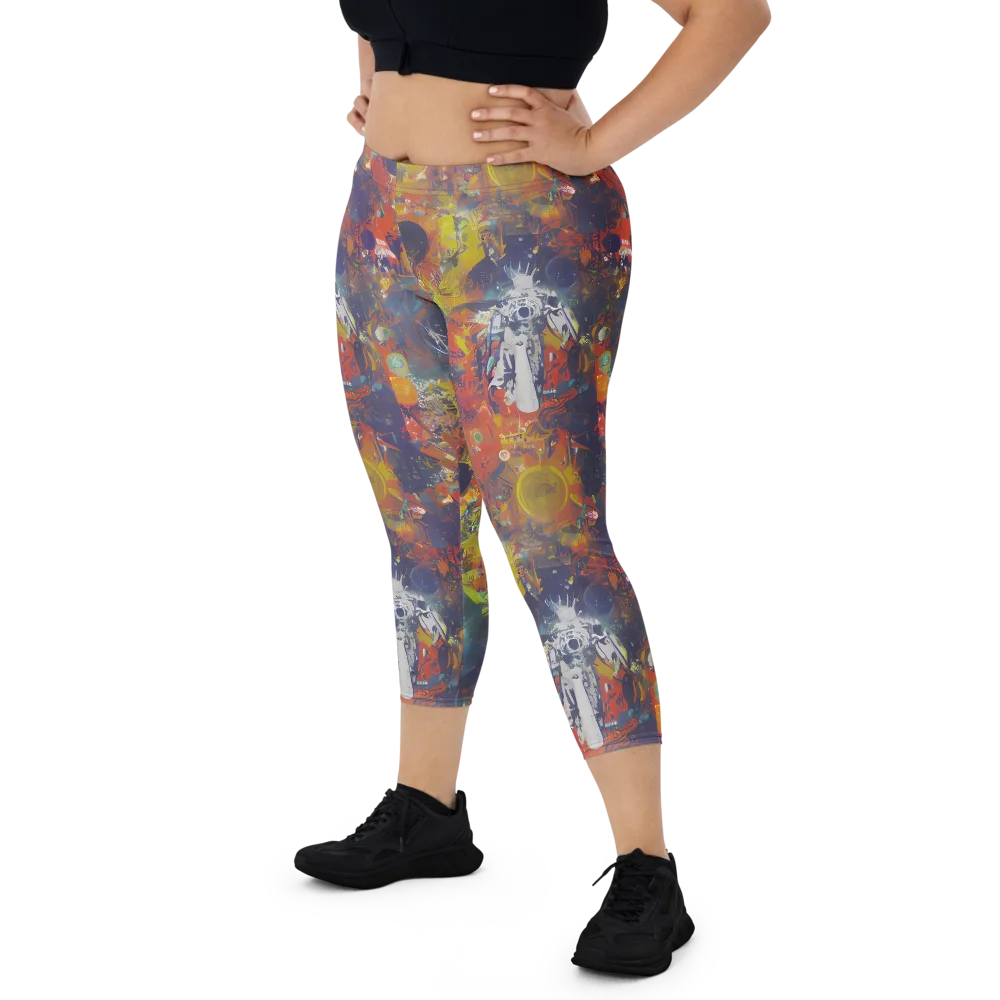 Lucid Revolution on Capri Leggings — Front