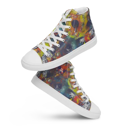 Lucid Revolution on a Men's High Top Canvas Shoes