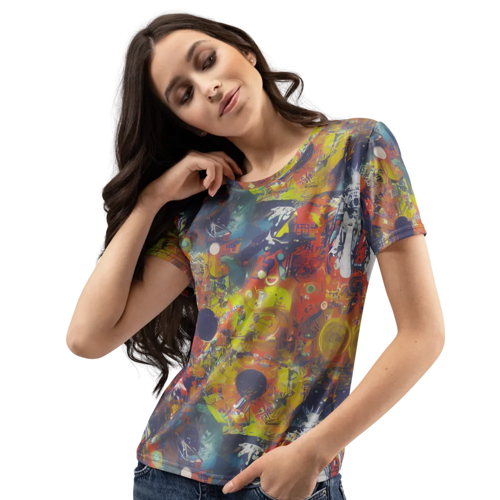 Lucid Revolution on Women's Crew Neck T-Shirt — Left Front