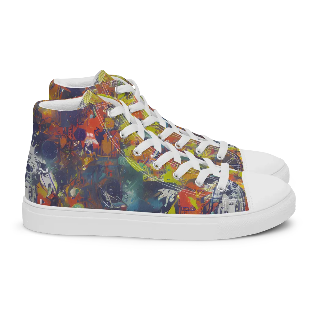 Lucid Revolution on Women's High Top Canvas Shoes — Right