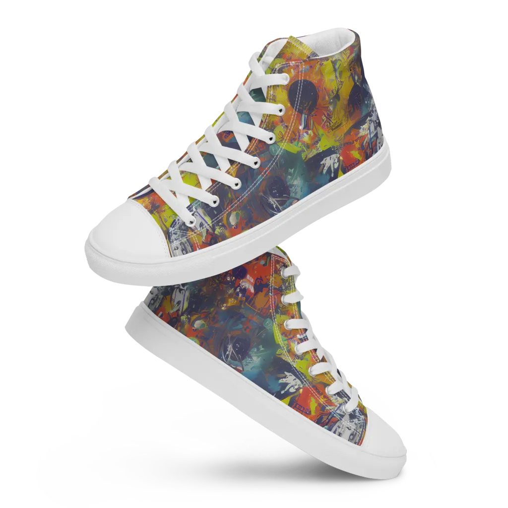 Lucid Revolution on Women's High Top Canvas Shoes — Front