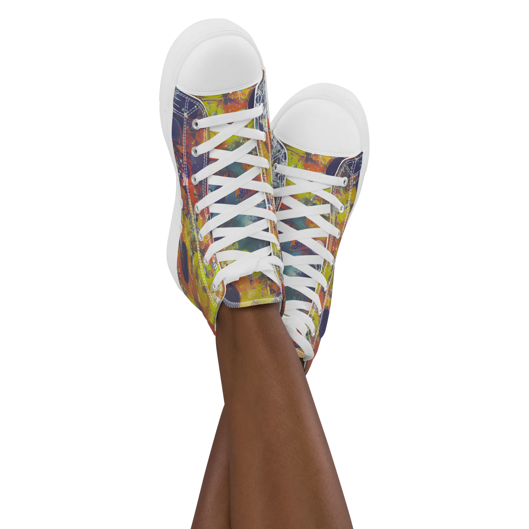Lucid Revolution on Women's High Top Canvas Shoes — Front