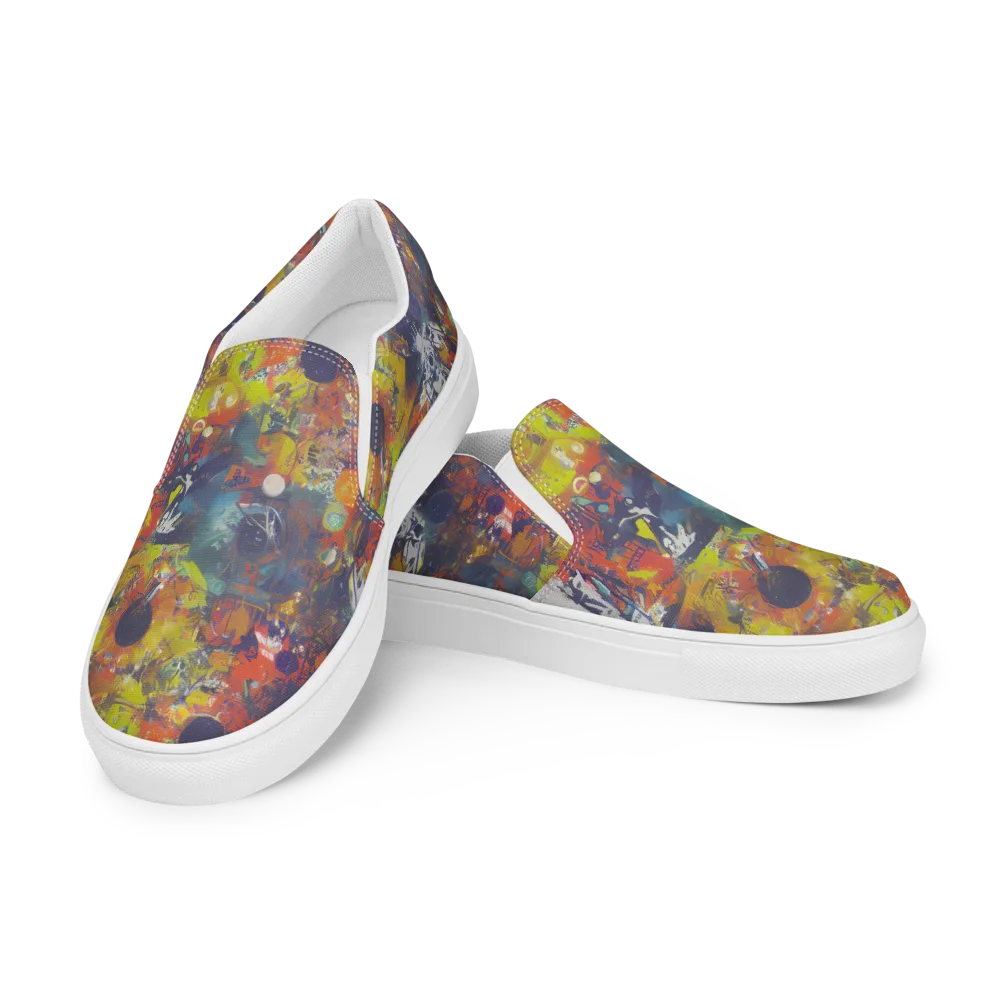 Lucid Revolution on Men's Slip-On Canvas Shoes — Left Front