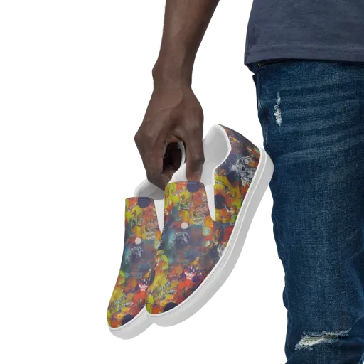 Lucid Revolution on a Men's Slip-On Canvas Shoes