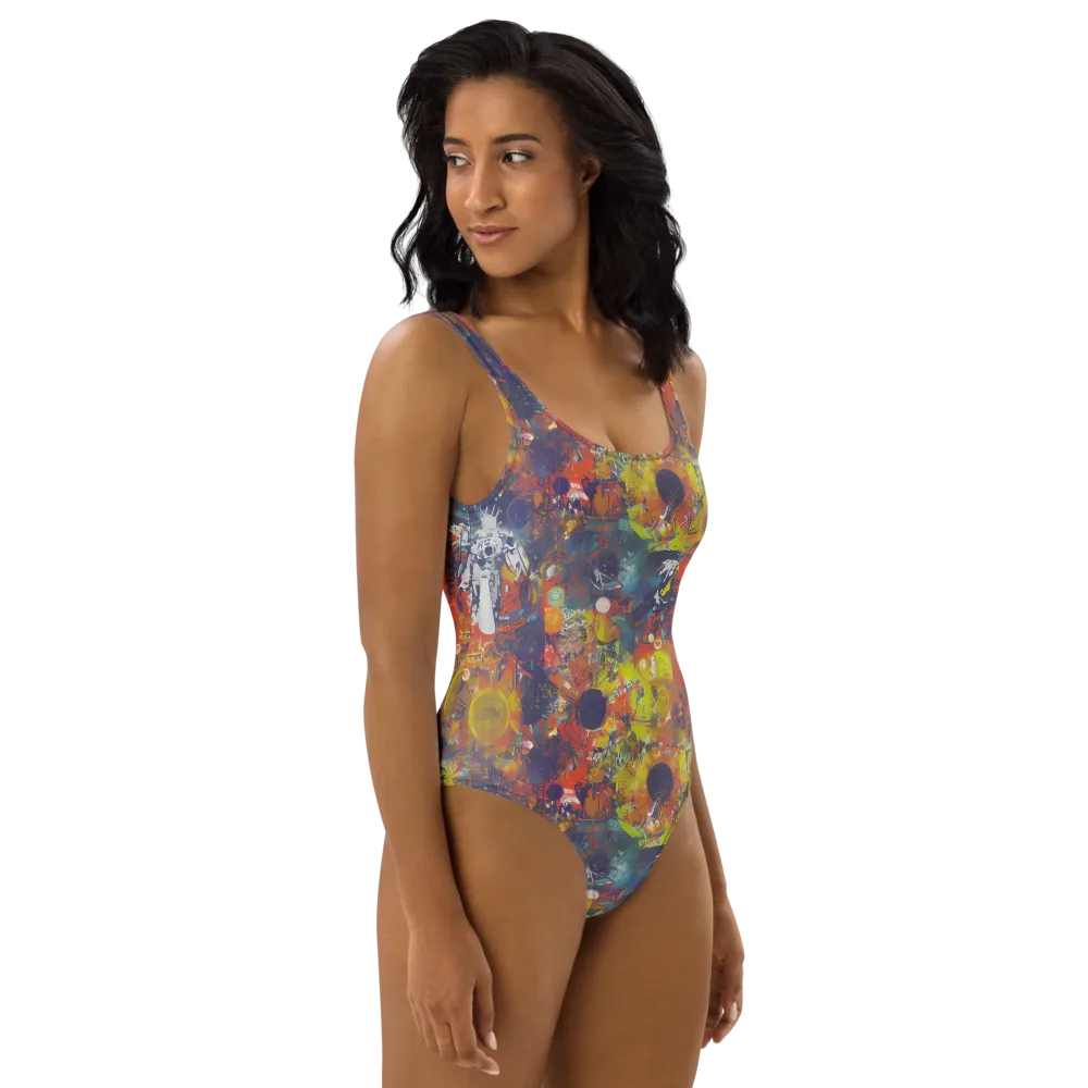 Lucid Revolution on One-Piece Swimsuit — Right